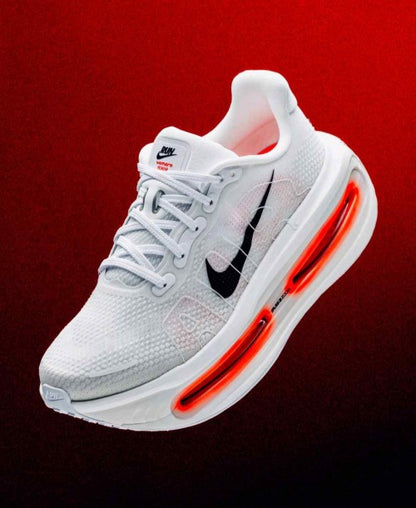 Nikee Vomero Premium White Bright Crimson