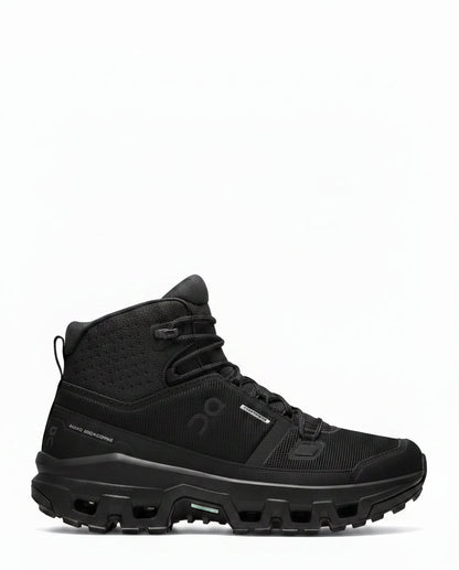 On Cloudrock Mid Waterproof Black Black (Women'S)
