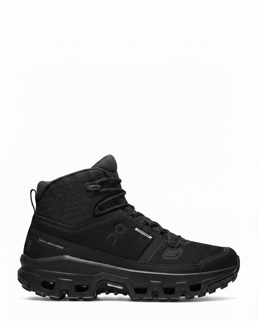 On Cloudrock Mid Waterproof Black Black (Women'S)