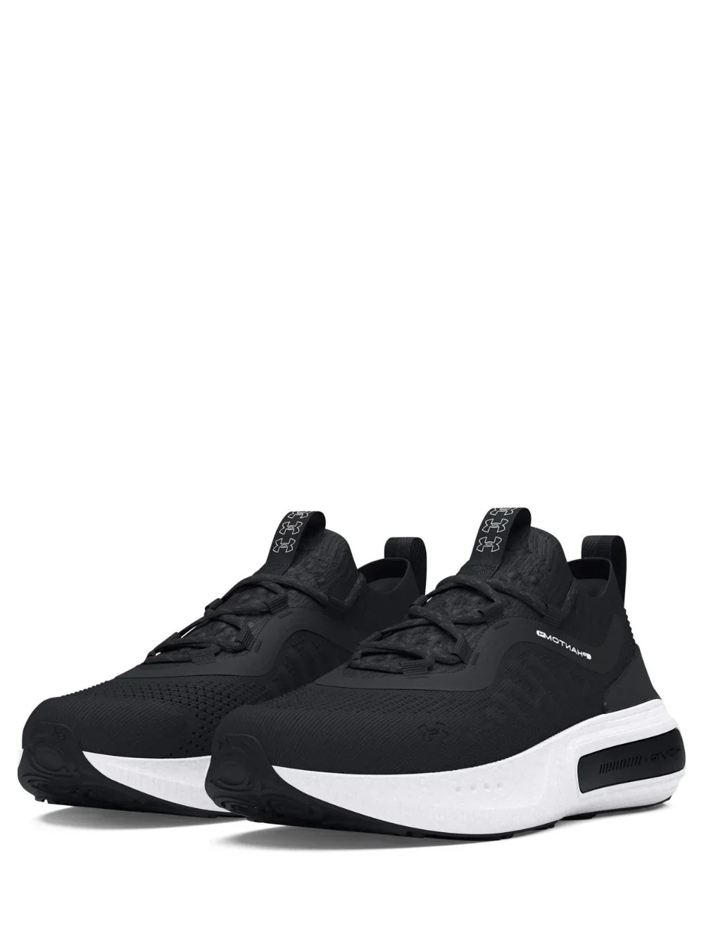 Under Armourr hovr phantom 4 black white