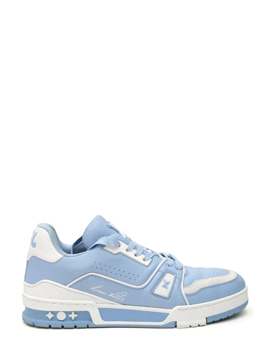 Louiss vuittonn Trainer White Blue sale