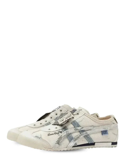 Onitsuk_a tiger panda prank white silver slip on