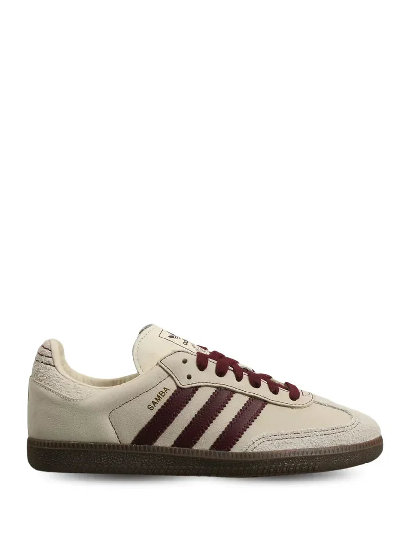 Adida_ss Samba OG Men s Wonder White Maroon ( Sale )