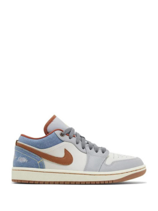Nikee Air Jordan Retro 1 Low Repaired Denim