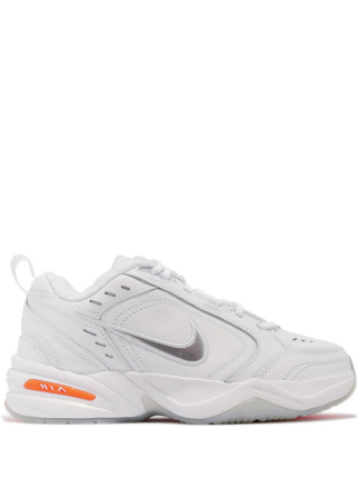 Nikee air monarch iv snow day white total orange metallic silver