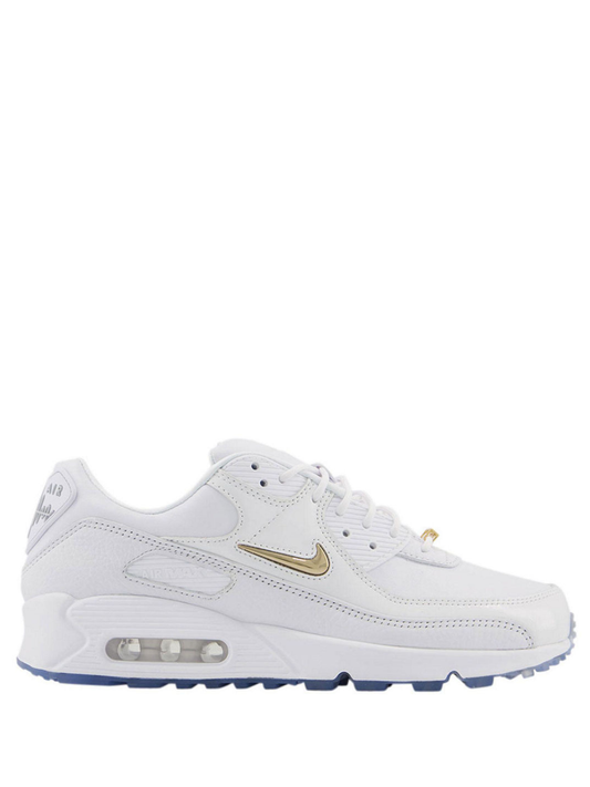 NIKEE AIR MAX 90 PIRATE RADIO WHITE METALLIC GOLDe