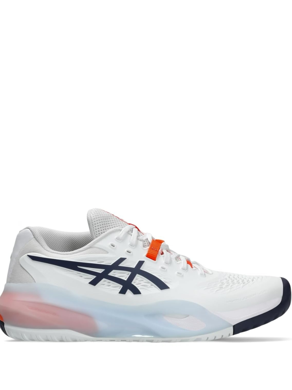 Asic.s Gel Resolution X Tennis Shoes White Indigo fog