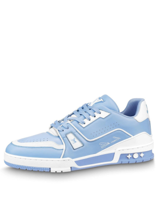 Louiss vuittonn Trainer White Blue sale