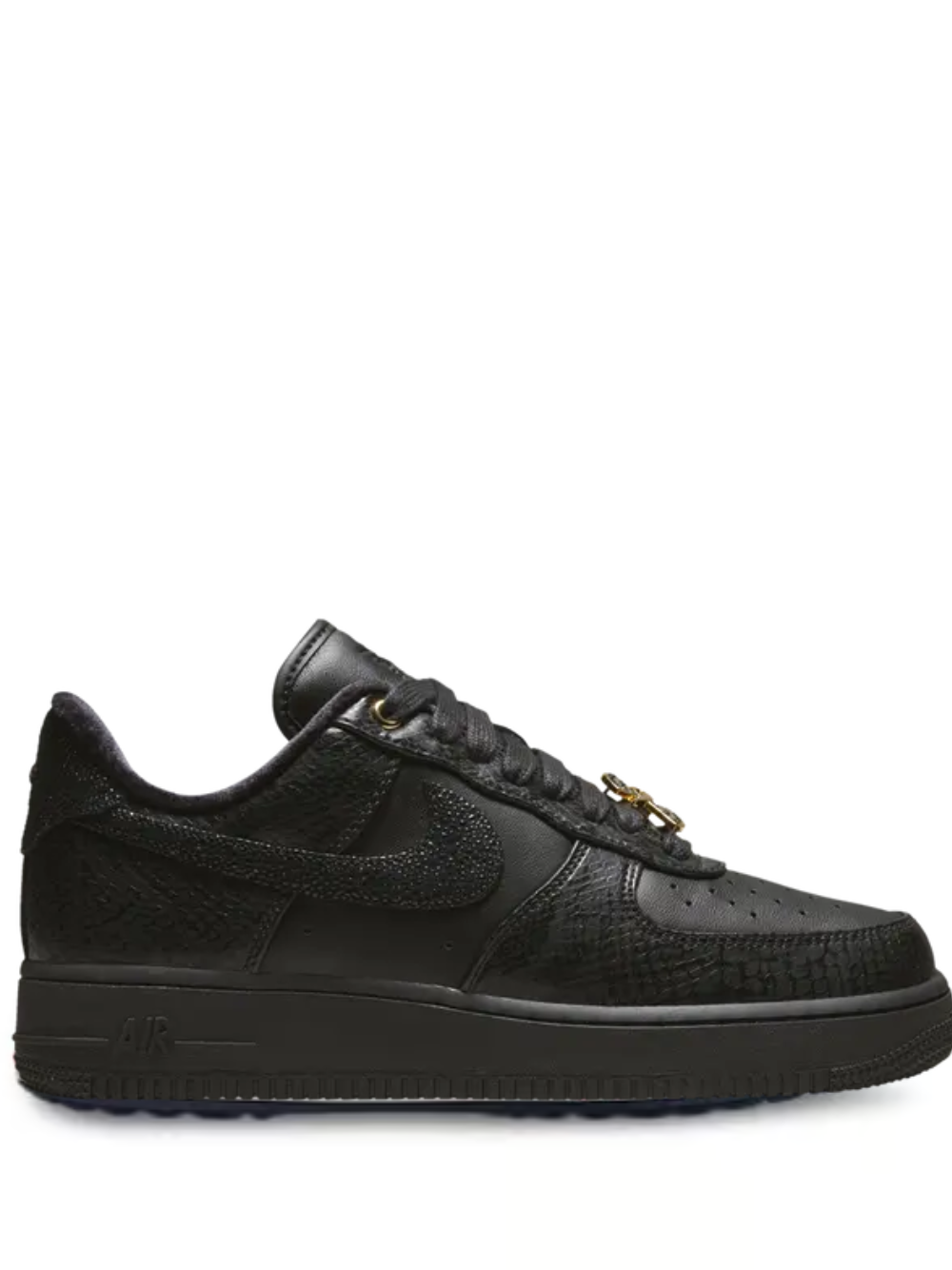 nik ee Airforce 1 Black Low Pony Hair