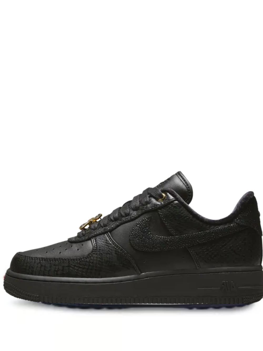 nik ee Airforce 1 Black Low Pony Hair