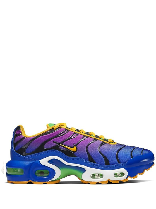 Nikee airmax plus tn flamingo gold purple black gym running shoes trainers