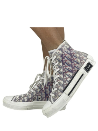 diore b23 oblique high top red blue white for her SALE