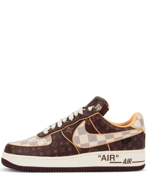 NIK x airforce 1 virgil abloh LOUISS VUITTON BROWN