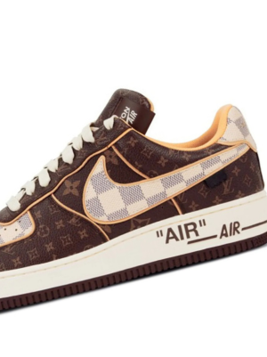 NIK x airforce 1 virgil abloh LOUISS VUITTON BROWN