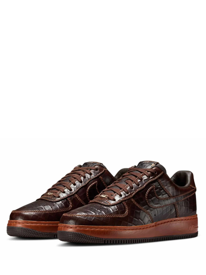NIK.E AIR FORCE 1LOW FAUNA BROWN CROC