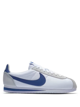 NIK.E CORTEZ WHITE BLUE WITH SUEDE