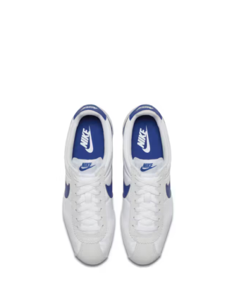 NIK.E CORTEZ WHITE BLUE WITH SUEDE
