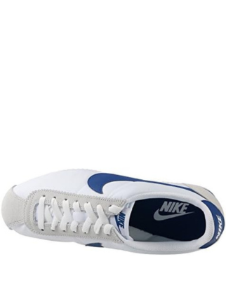 NIK.E CORTEZ WHITE BLUE WITH SUEDE