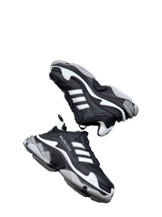 Adidass x balenciagaa triple s black ka