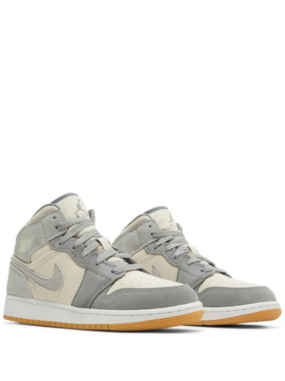 Air Jordan 1 Mid Coconut Milk Particle Grey