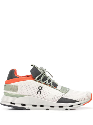 On Cloudnova Silver Orange Cloudtec Athletic