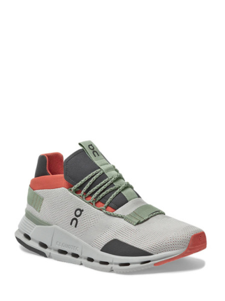 On Cloudnova Silver Orange Cloudtec Athletic