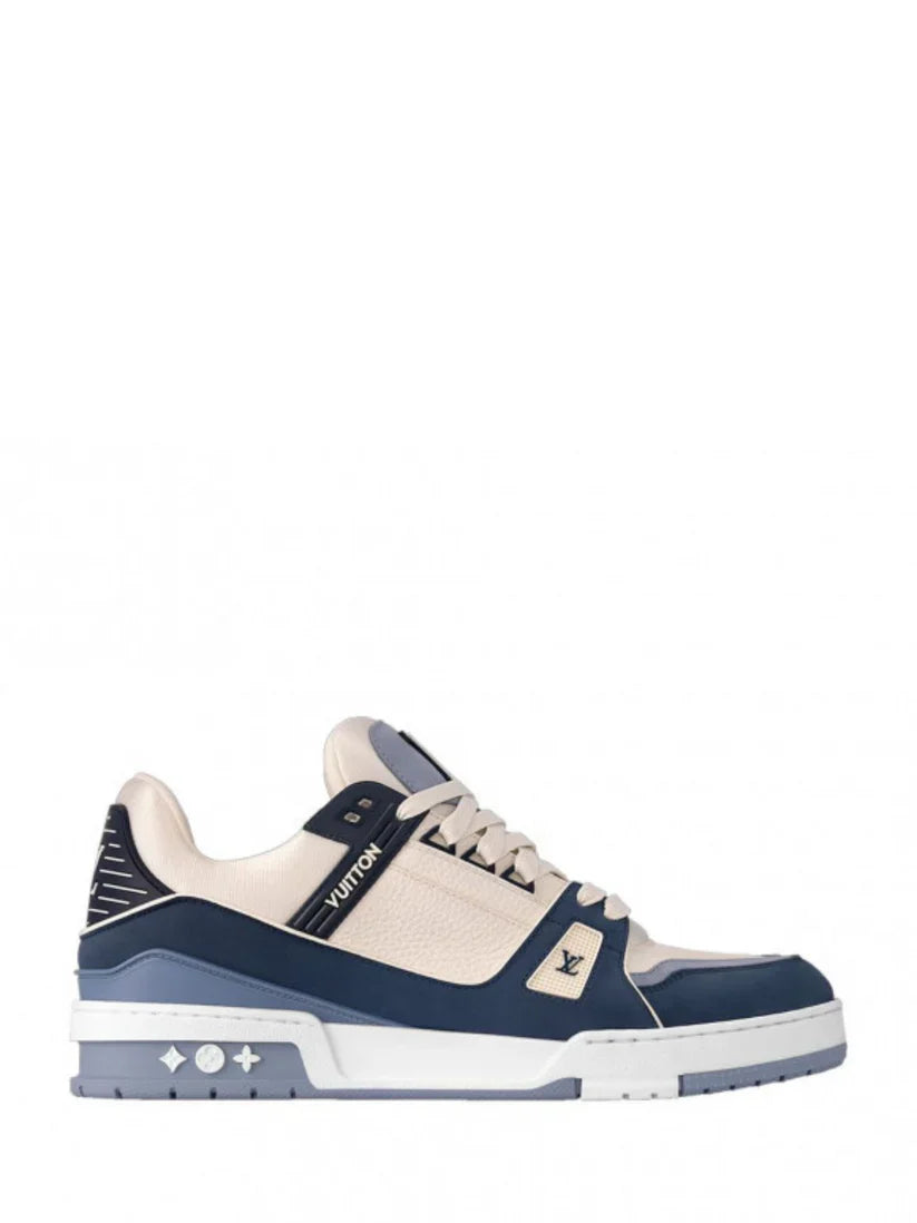 Loui_s Vuitton Street Style Trainer Sneaker Blue With All Accessories 149 Fix