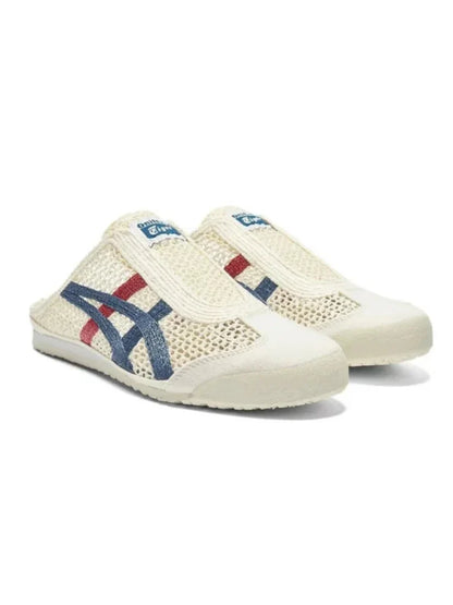 Onitsukaa Tiger Mexico 66 Sabot Half Cut Sneaker White blue red