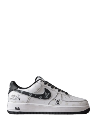 Louiss Vuitton X Nik e Air Force 1 Denim Black