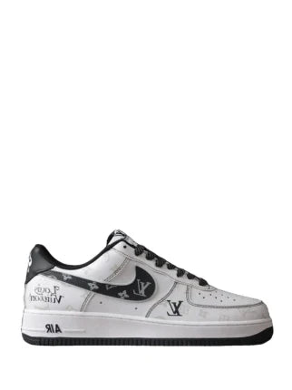 Louiss Vuitton X Nik e Air Force 1 Denim Black