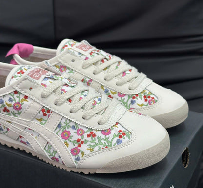 Onitsuka Tiger Mexico 66 Cream Pink Floral