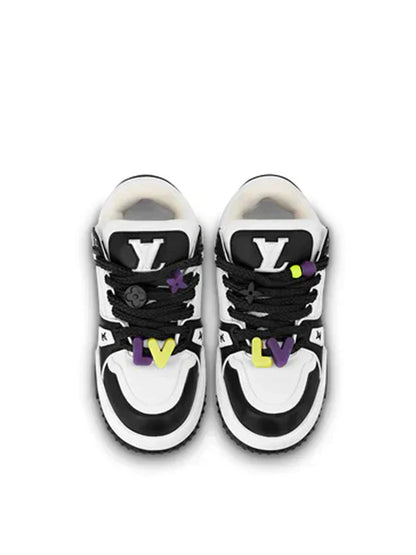 Louiss Vuittonn TRAINER Maxi BLACK WHITE