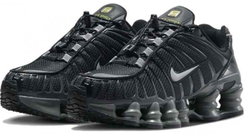 Nikee Shox TL Black And Metallic Silver